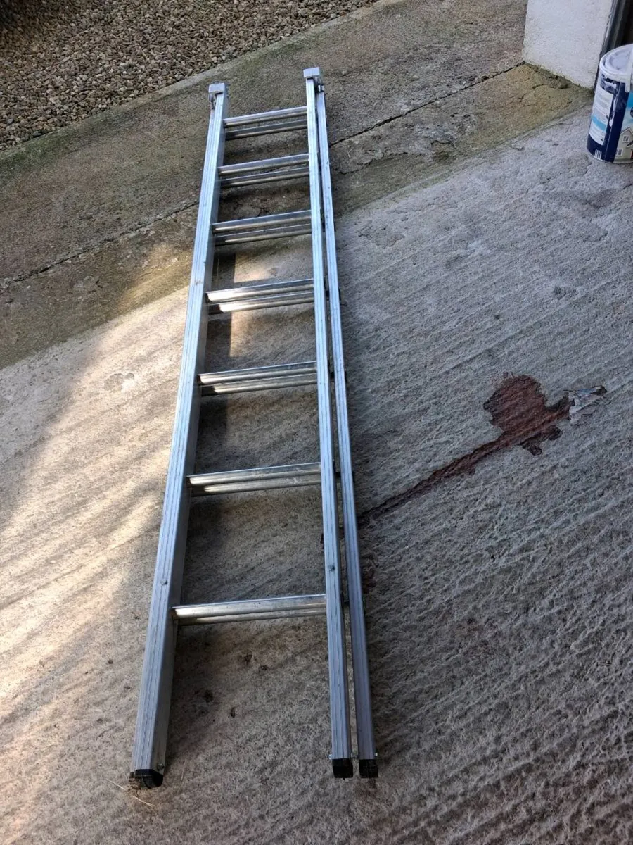 Stradbally 11ft double ladder - Image 4