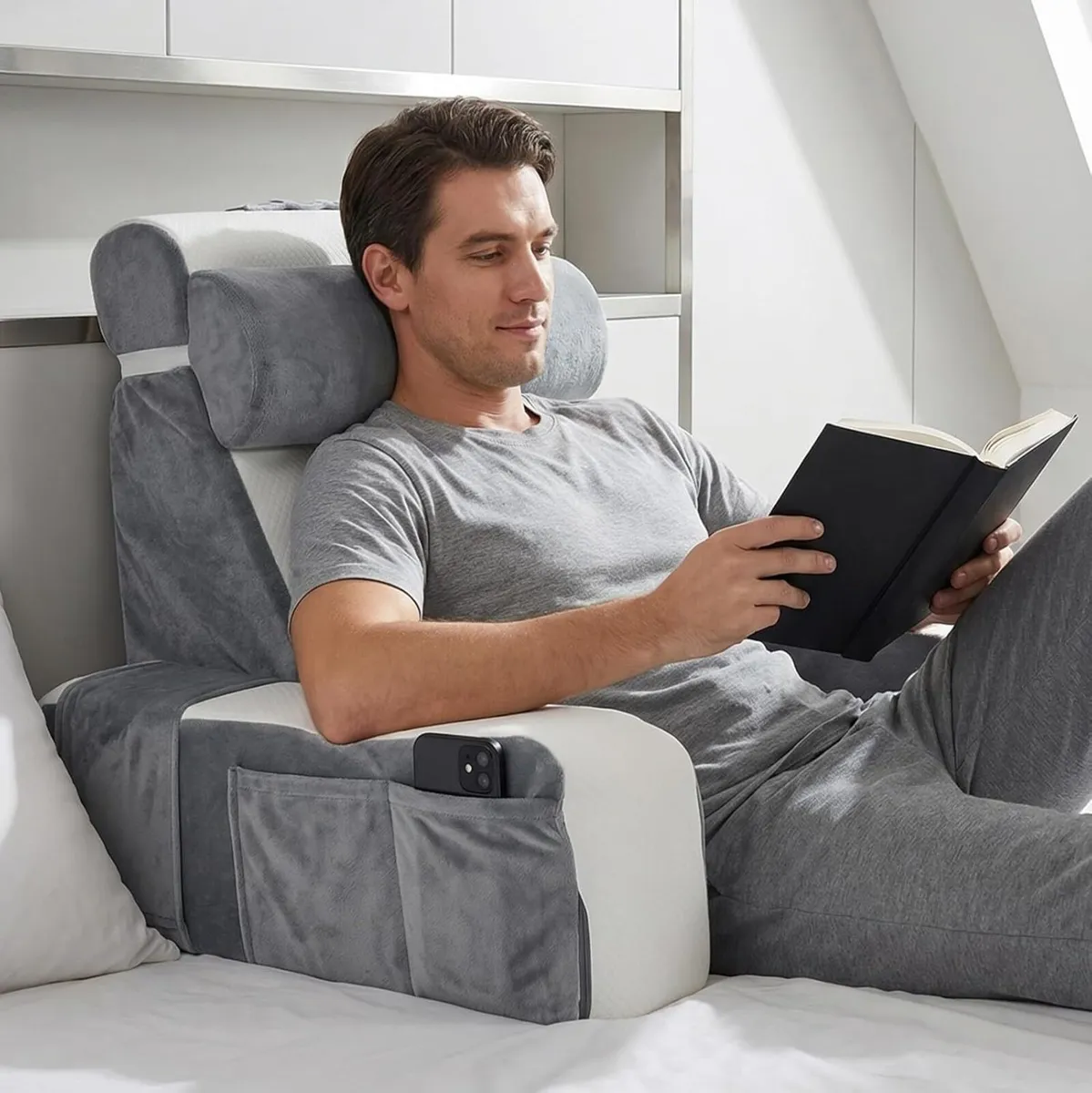 Large Reading Pillow for Adults Comfy Memory Foam - Image 1