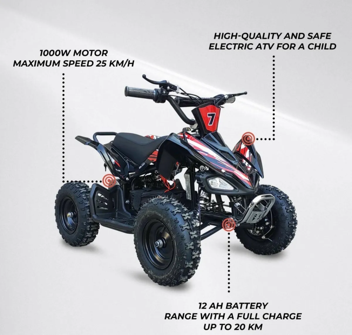 Swoop Electric ATV Adventurer 1000W quad bike x 2 - Image 2