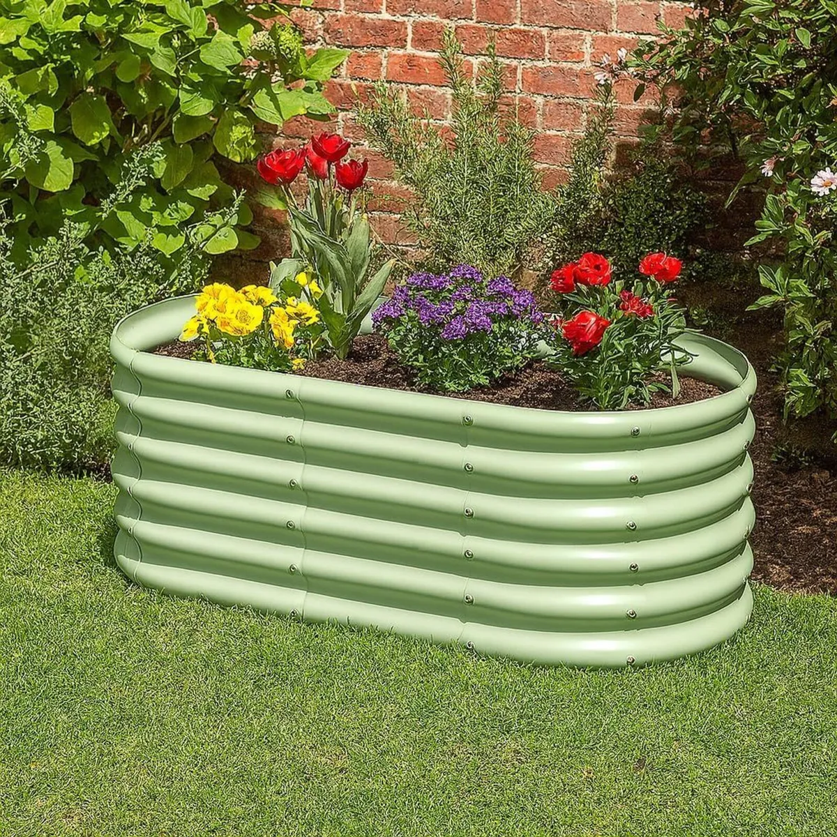 Raised Garden Bed - Green 120 x 60 60cm 2x - Image 2