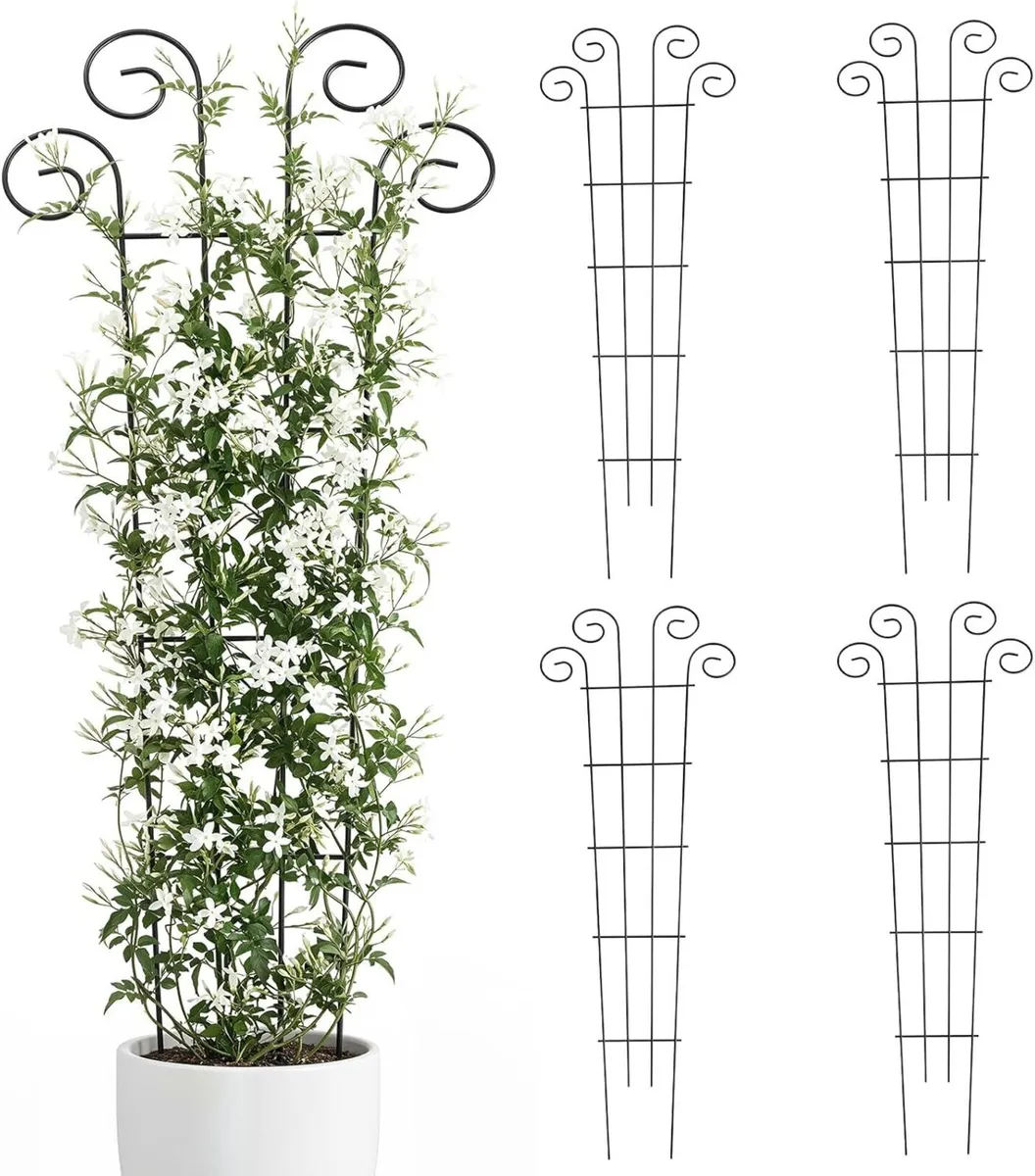 4 Pack Plant Trellis for Potted Plants 142 x 36 - Image 1