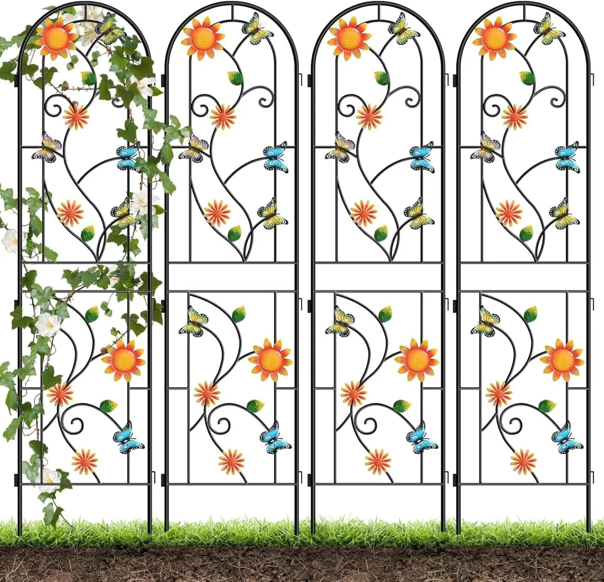 2.2 M Garden Trellis for Climbing Plants 4 Pack - Image 1