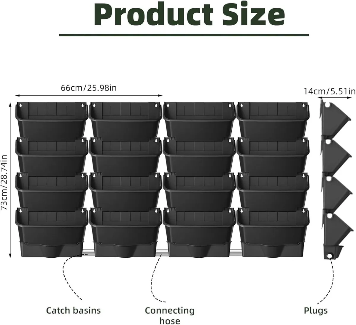 Self Watering Wall Planting Pot Outdoor Hanging - Image 3