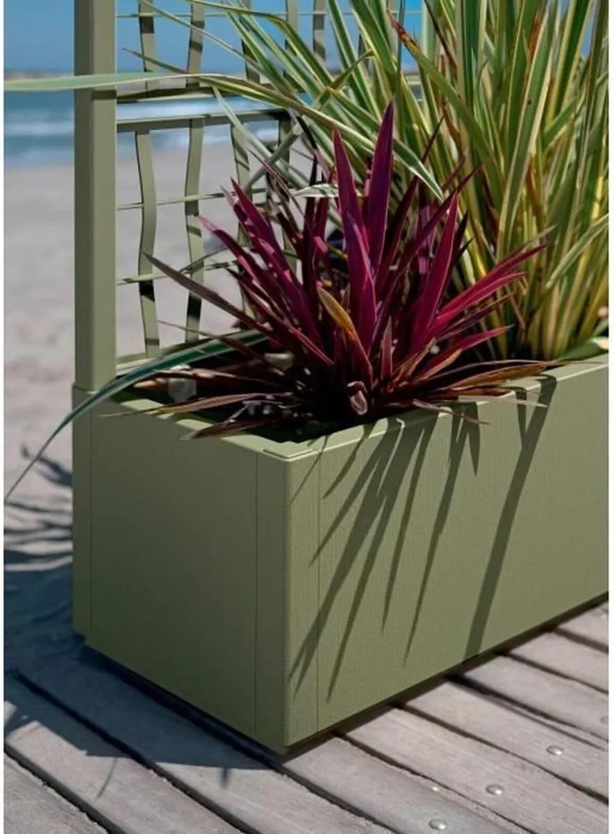 Ethica 80 cm Rectangular Plant Pot Planter with - Image 4