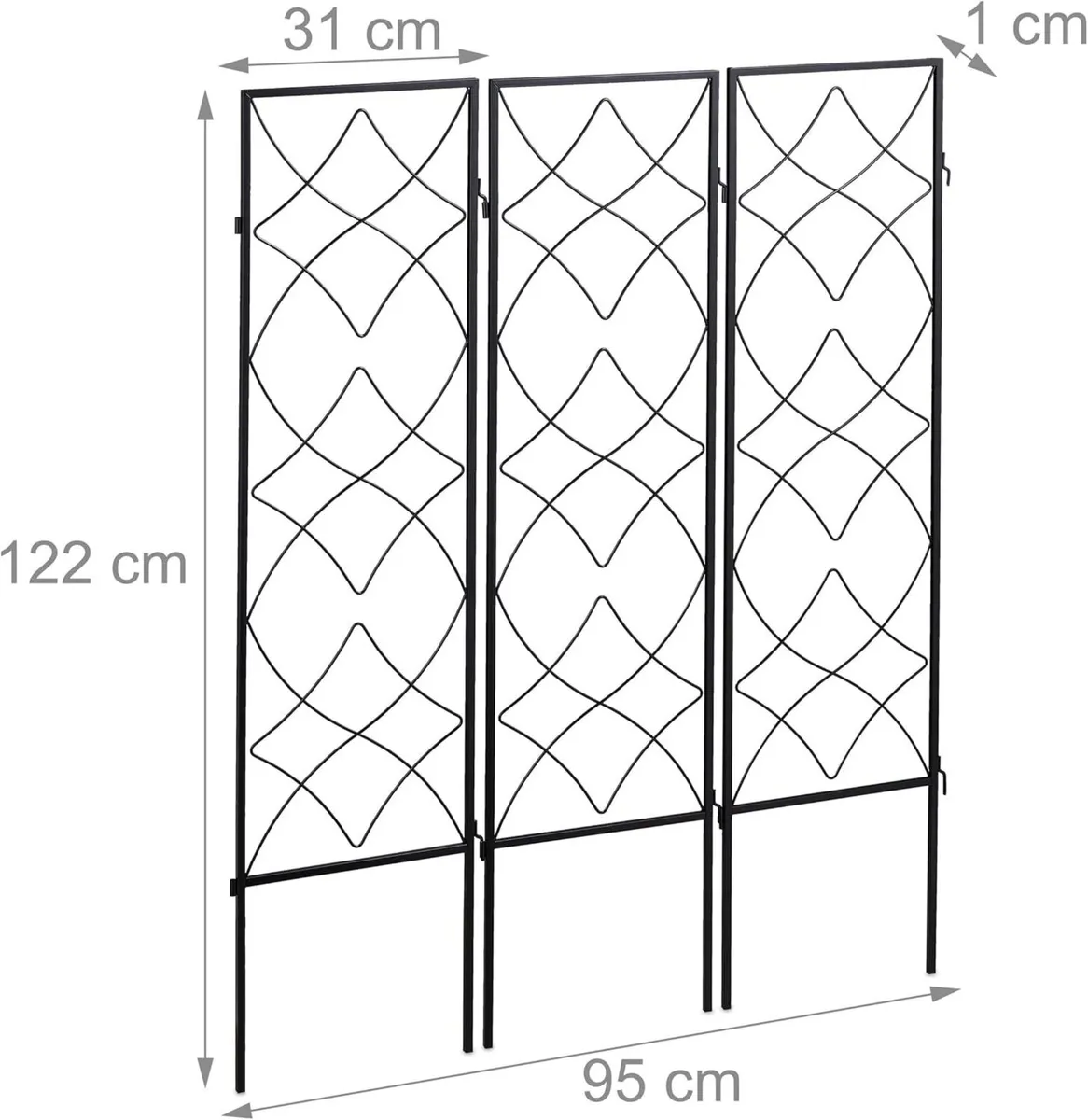 3x Garden Trellises for Plugging Creeper Climbing - Image 3