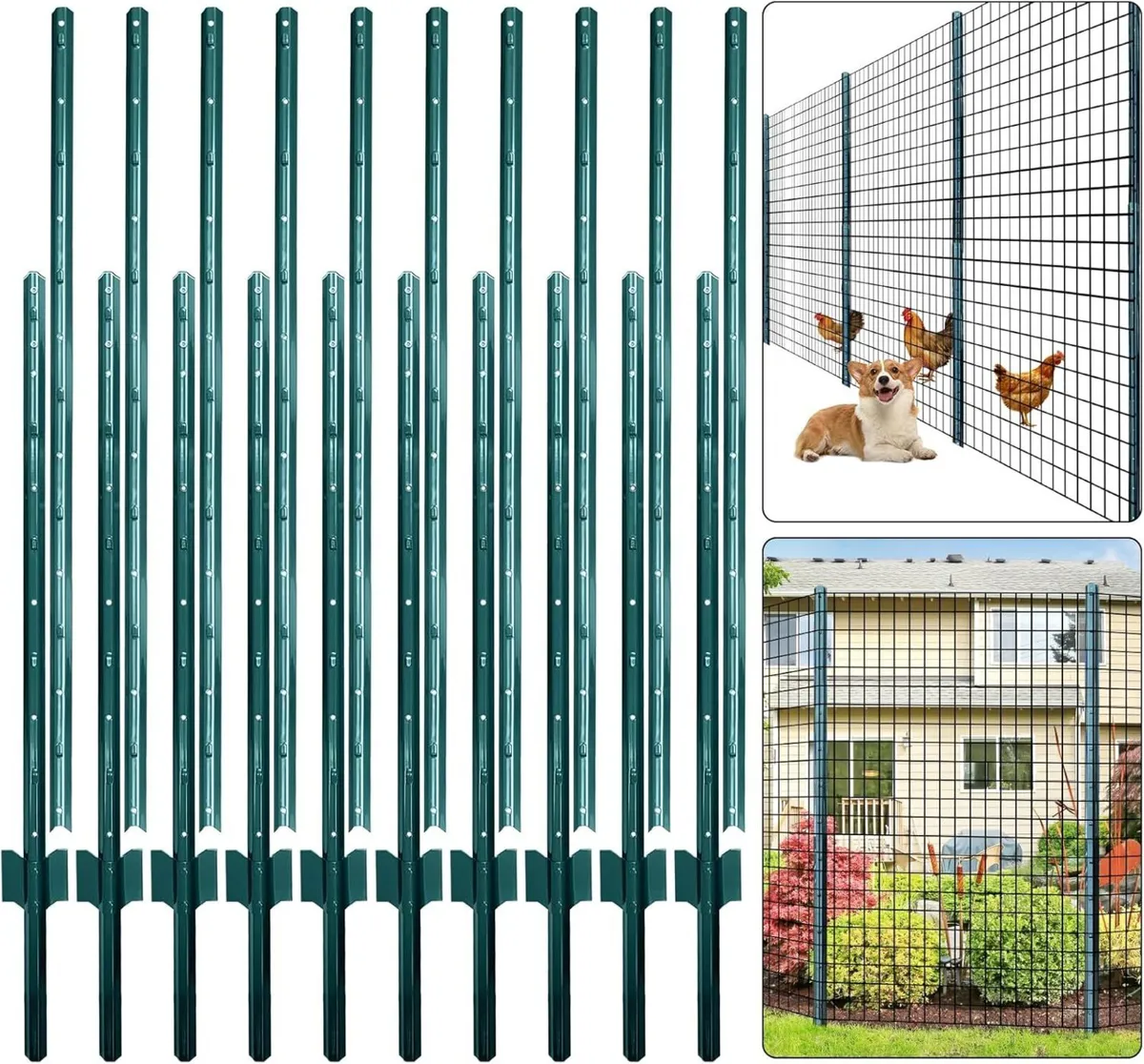 Fence Posts 7 ft / 213 cm Pack of 10 - for 5 Wire - Image 1