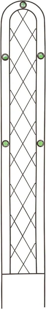 TR03 Arched Garden Trellis 6' x 10 Black - Image 1