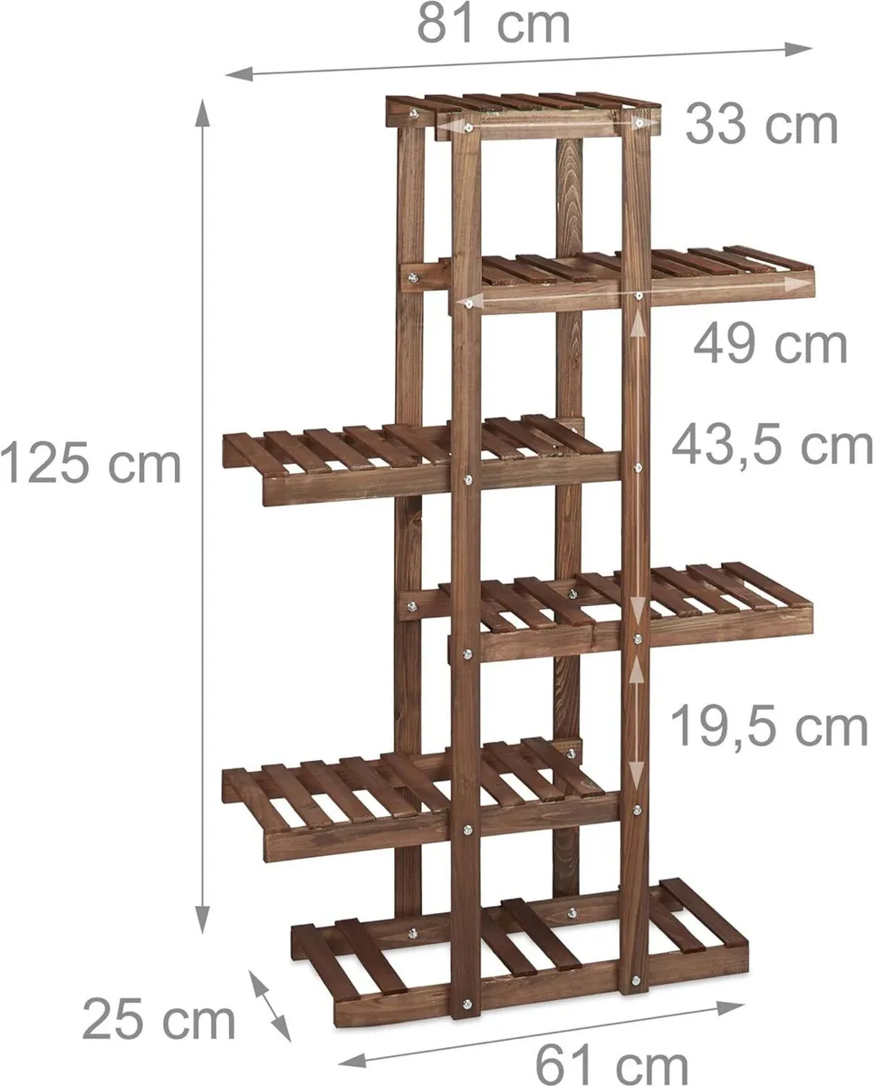 2x plant stand set flower rack shelf tiered - Image 2