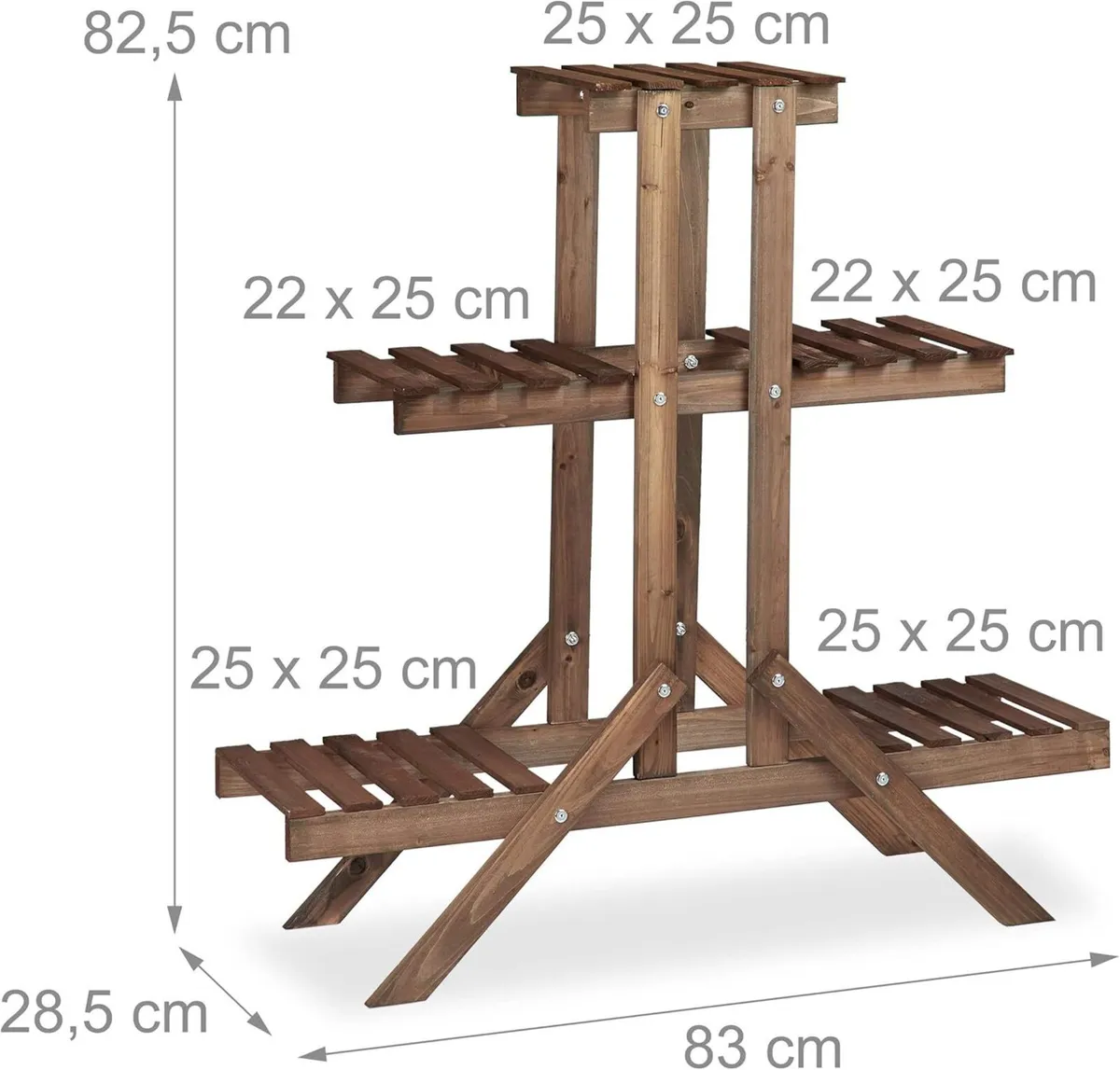 2x plant stand set flower rack shelf tiered - Image 3