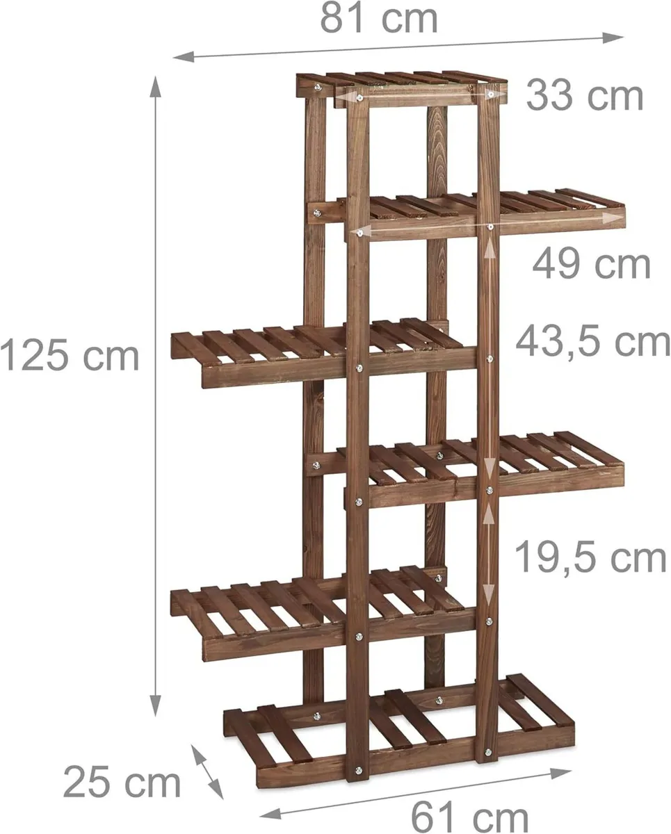 2x plant stand set flower rack shelf tiered - Image 4