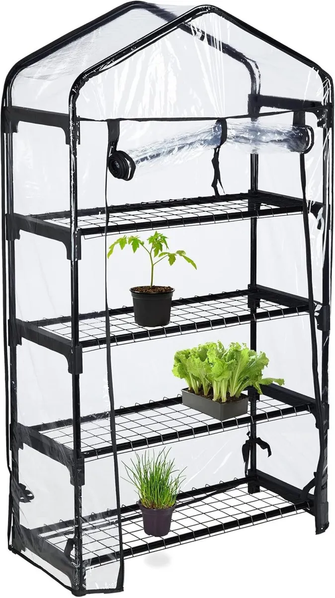 Greenhouse For Balcony PVC Film Steel HxWxD: 125 - Image 1