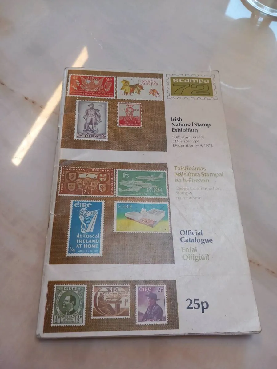 1972 Irish Stamp Exhibition catalogue post 5e - Image 1