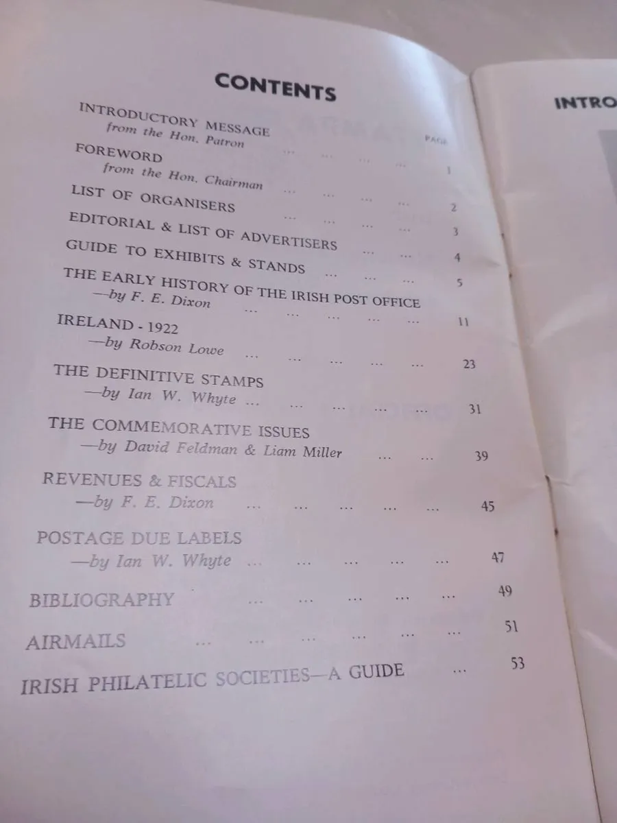 1972 Irish Stamp Exhibition catalogue post 5e - Image 4