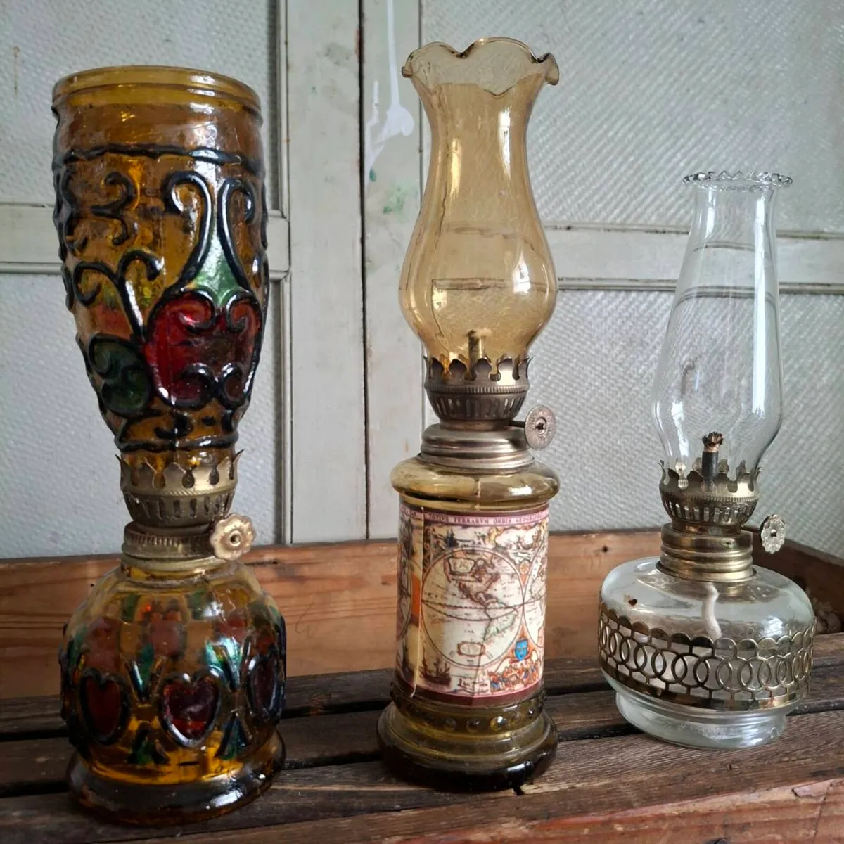 1970s Miniature Oil Lamps - Image 1