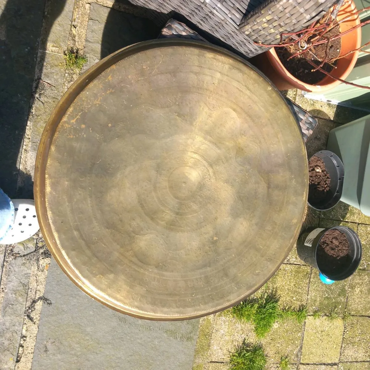 Brass serving tray - Image 1