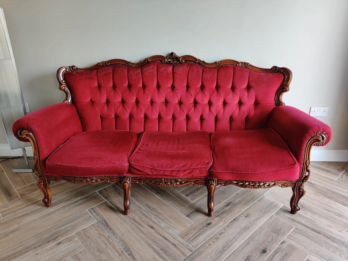 Couch and 2 armchairs - Image 1