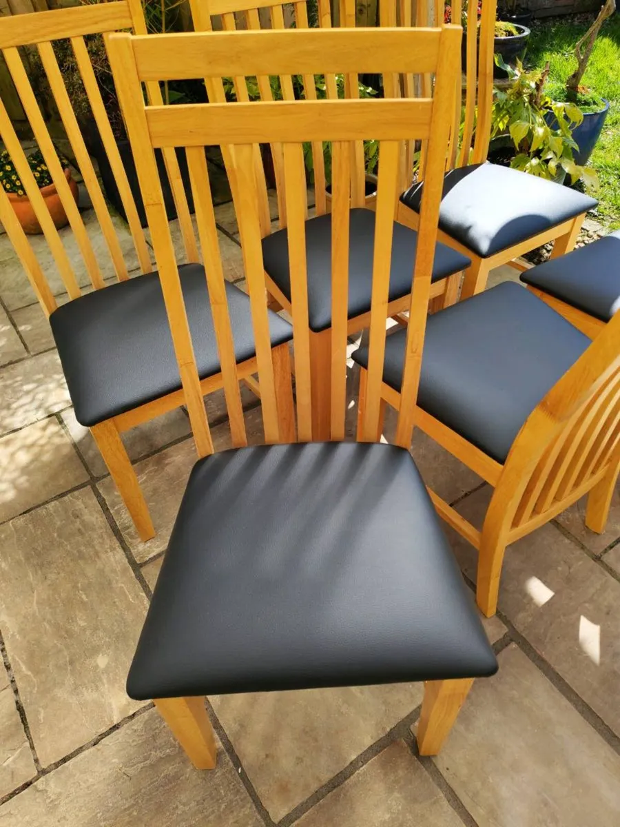 6 kitchen dining chairs - Image 2