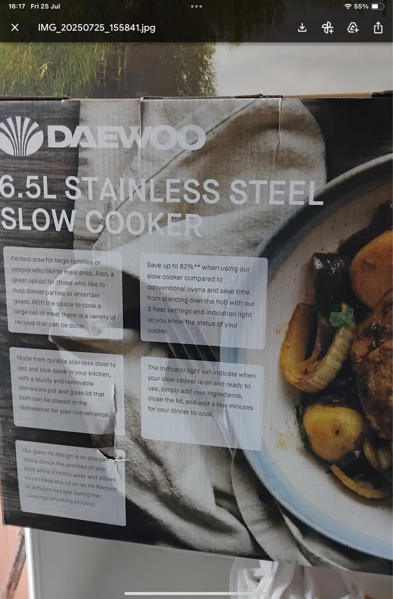 Daewoo slow cooker new in the box - Image 1