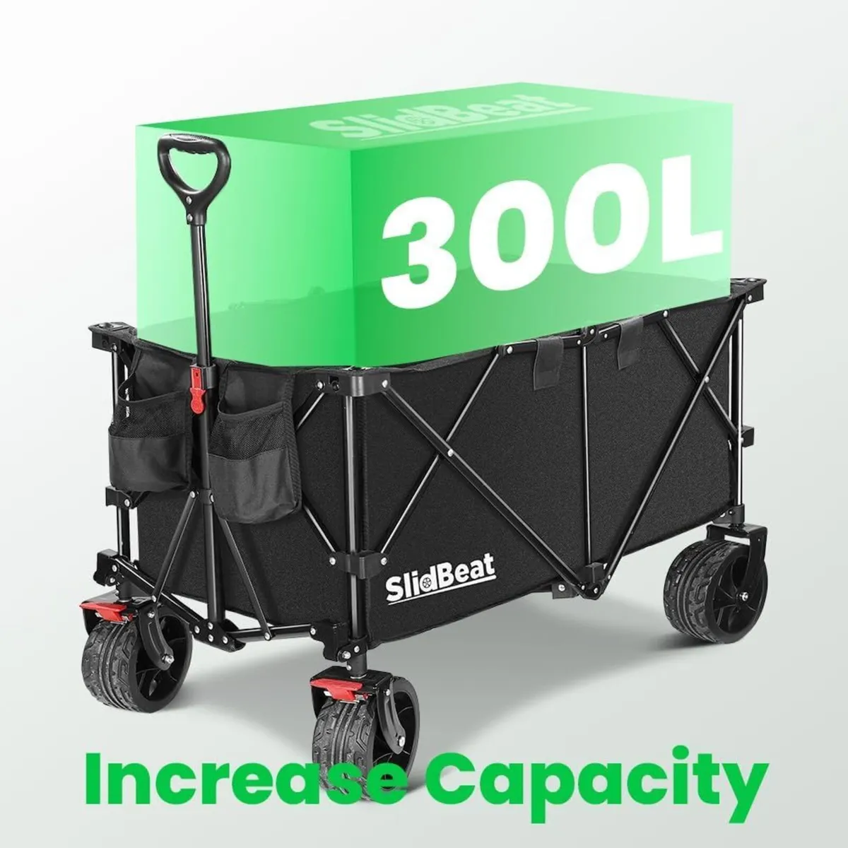 300L Beach Trolley with Big Universal Wheels - Image 3