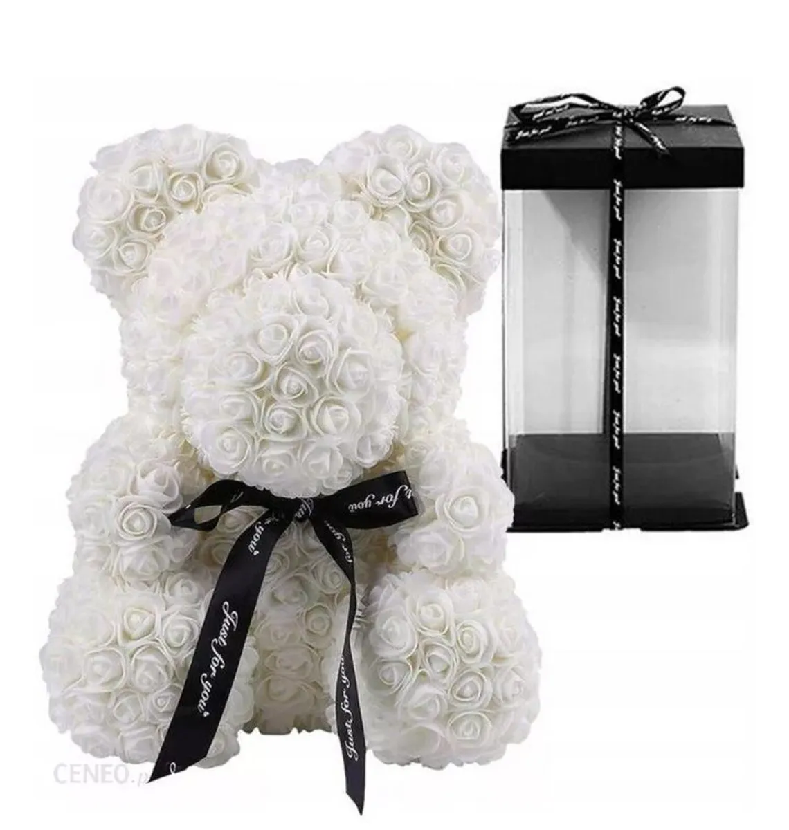 Rose bear 25 cm free packaging - Image 3