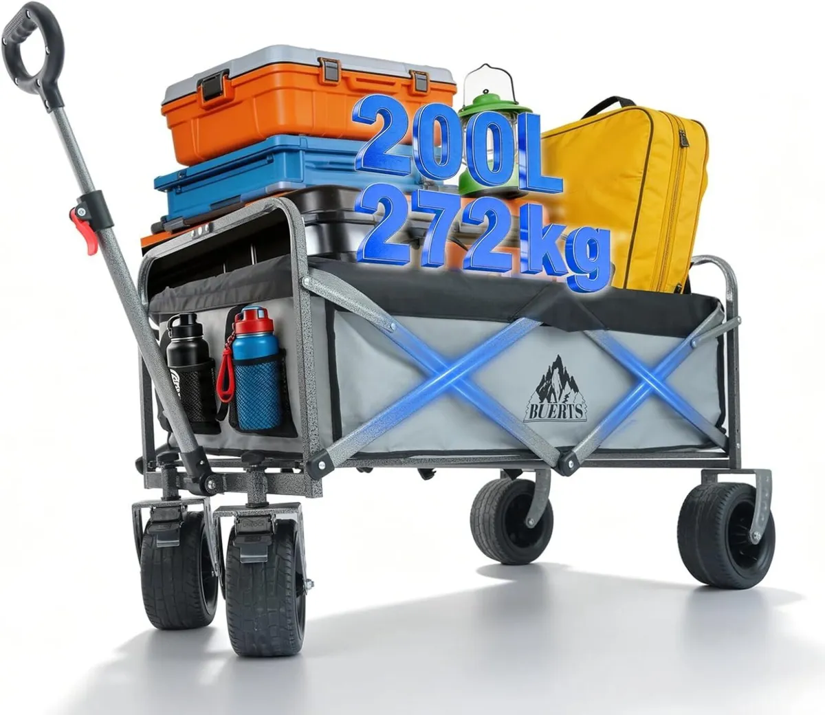 Festival Wagon Foldable Cart with Brakes 272KG - Image 1