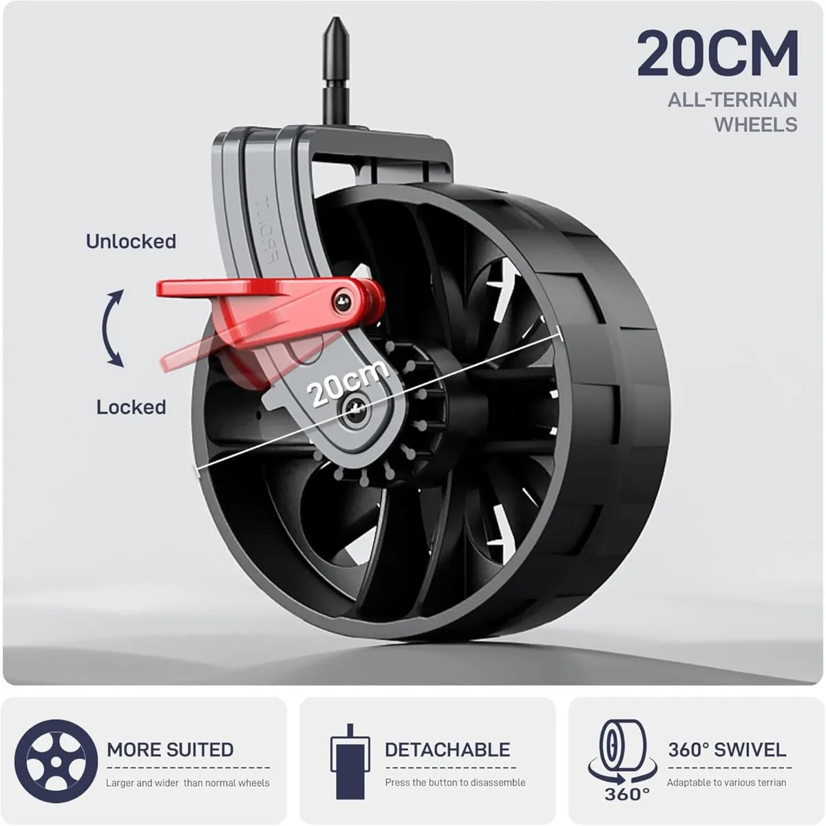 225L Festival Trolley on Wheels with Removable - Image 4