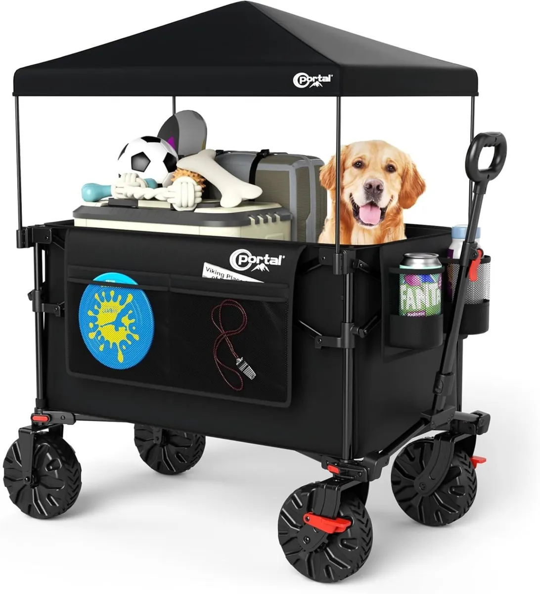 Festival Beach Trolley on Wheels with Canopy - Image 1