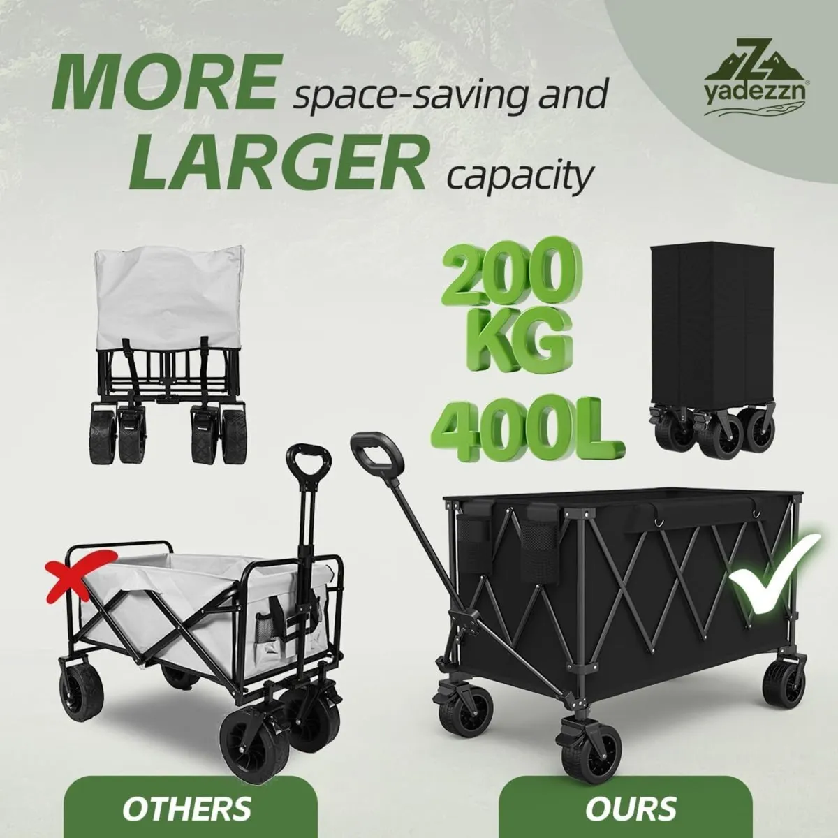 400L Festival Trolley on Wheels Super Large - Image 3