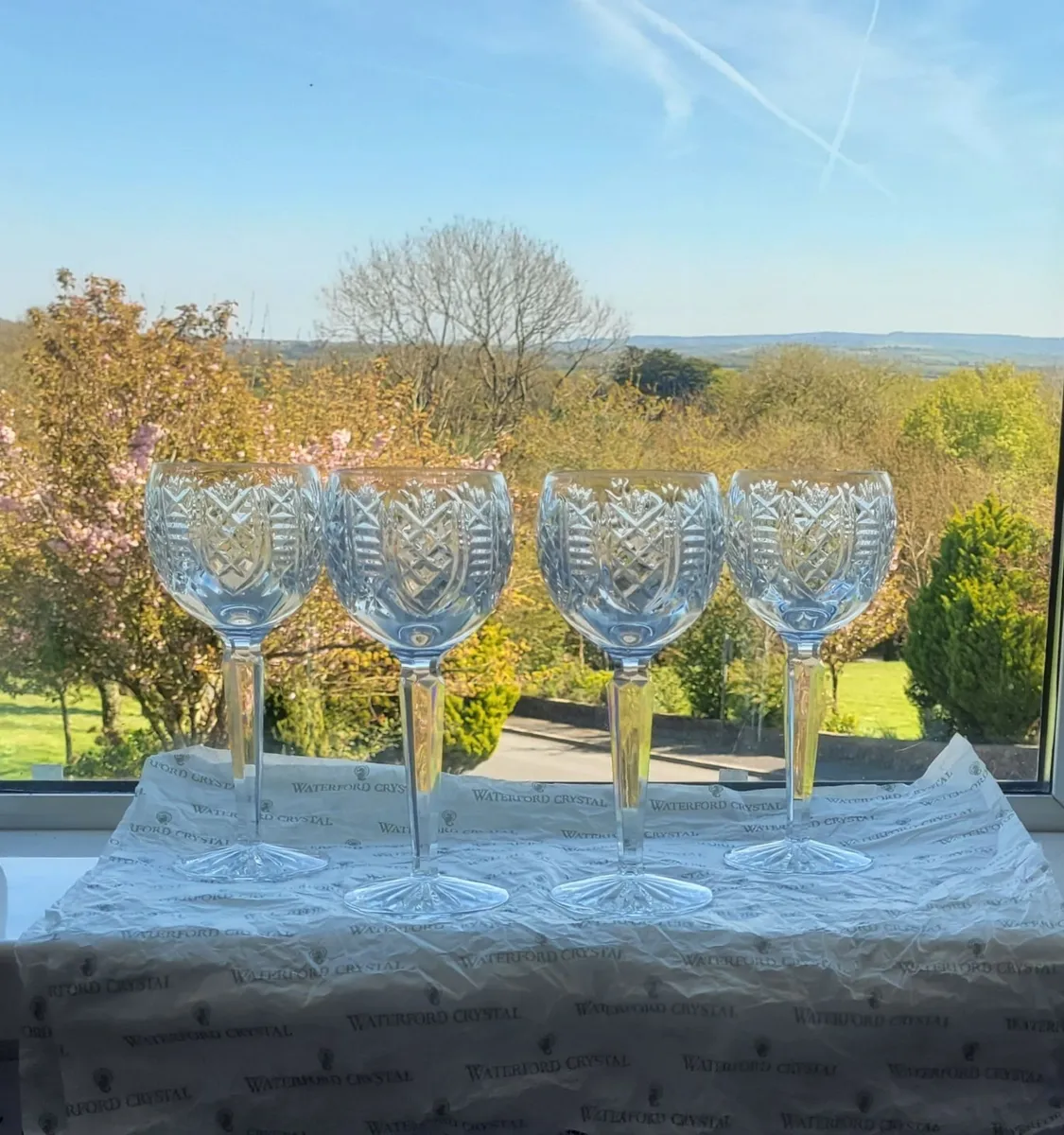 Waterford Crystal  Clare Hock Glasses x 4 - Image 1