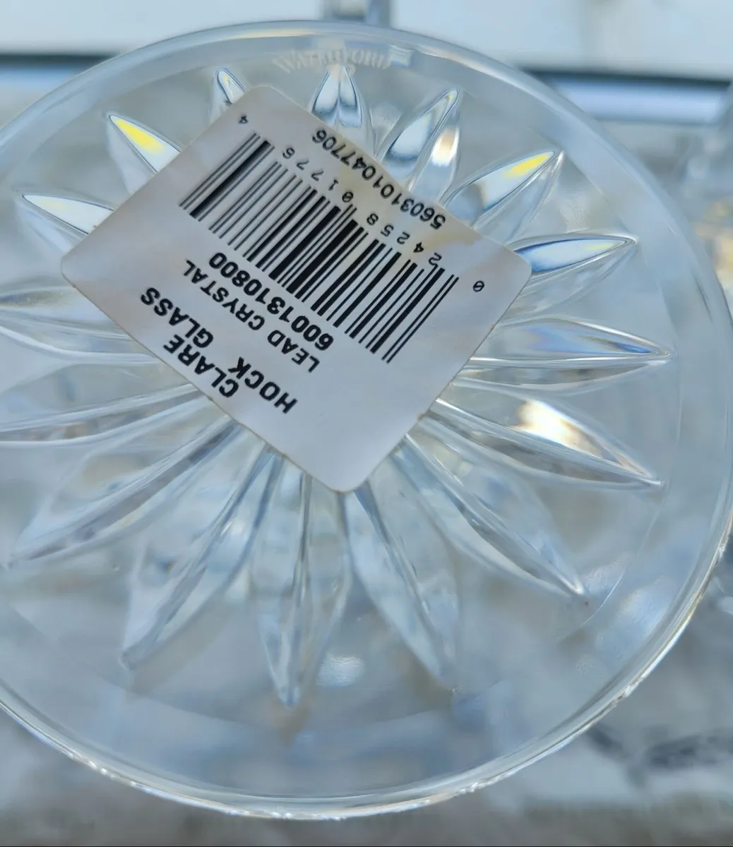 Waterford Crystal  Clare Hock Glasses x 4 - Image 3