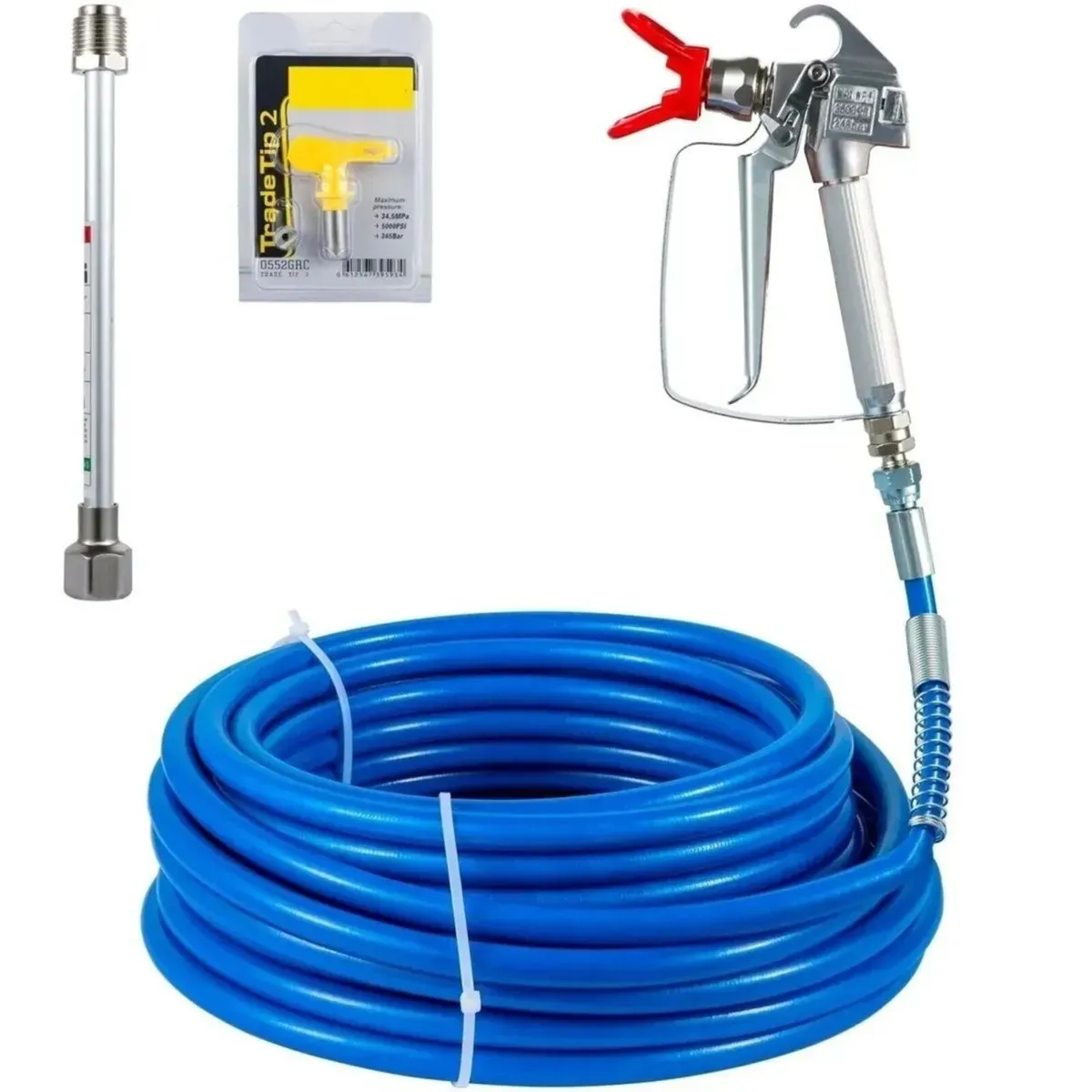 Paint Airless Spray Gun and Hose Kit Tool Set - Image 1
