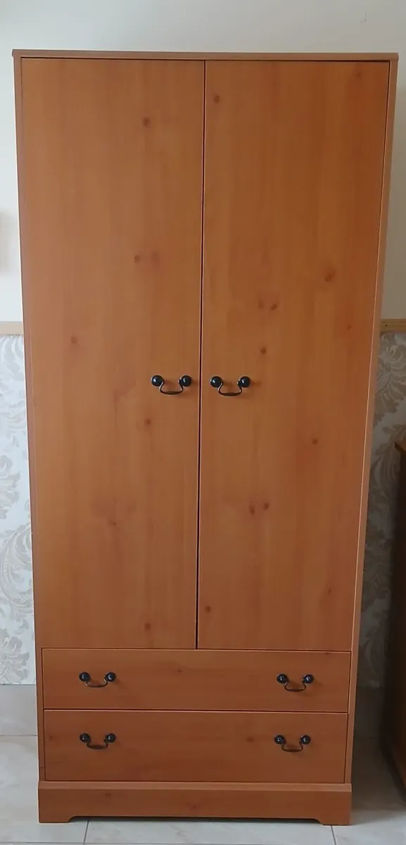Pine wardrobe for sale - Image 1