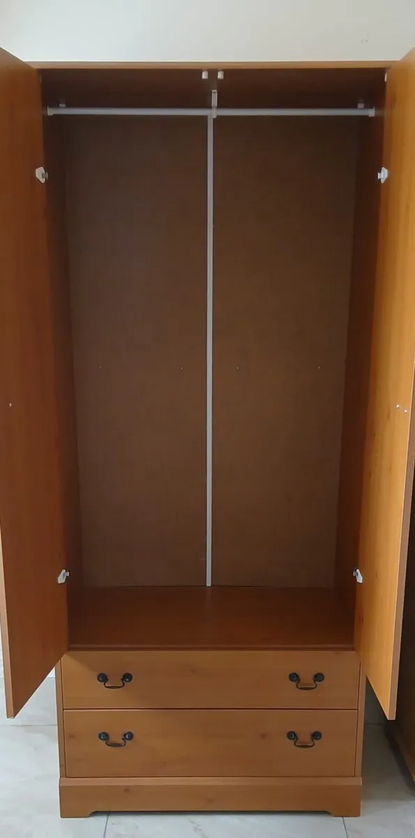 Pine wardrobe for sale - Image 2