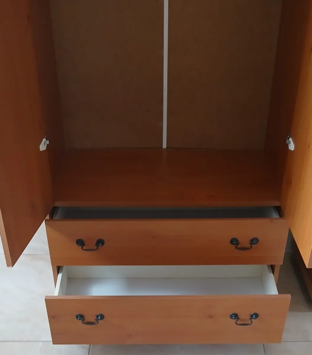 Pine wardrobe for sale - Image 3