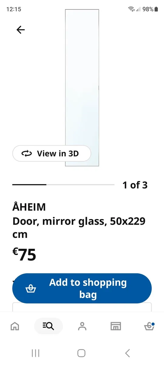 4 IKEA AHEIM MIRRORED WARDROBE DOORS - Image 4