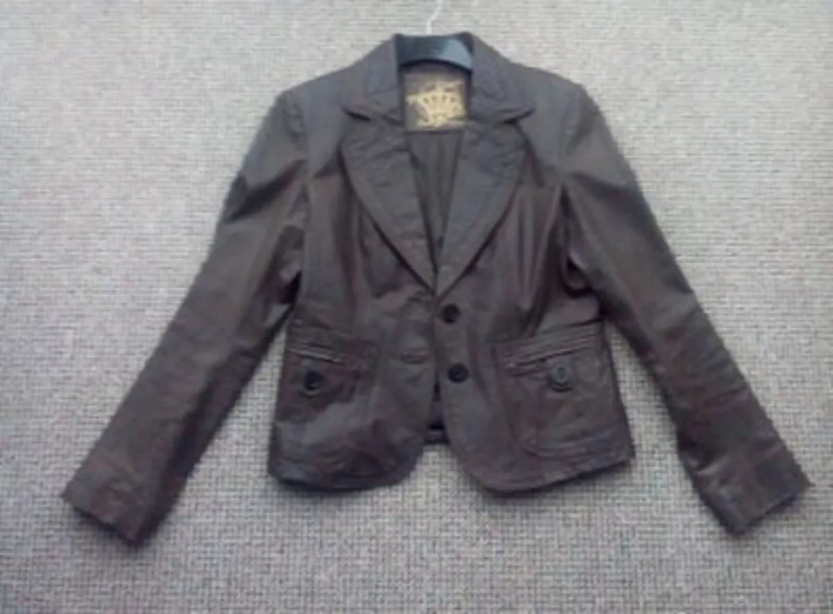 Vintage 100% Leather Jacket. - Image 1