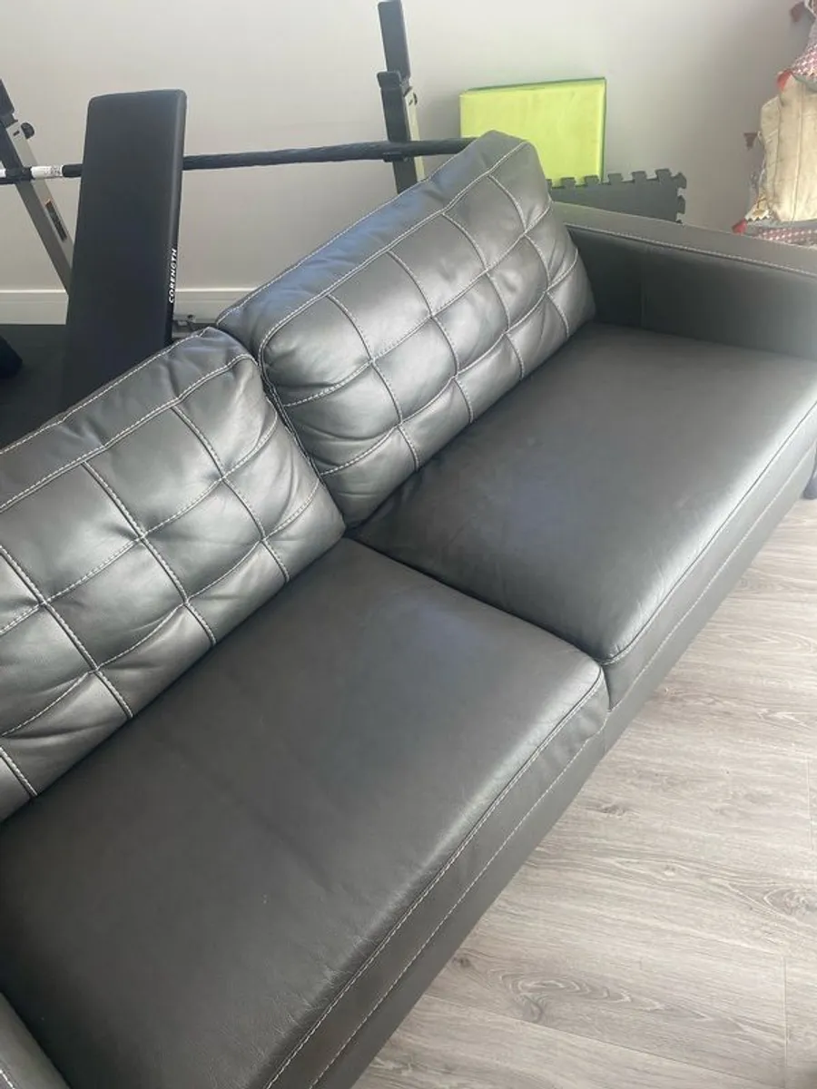 Faux leather sofa - Image 2