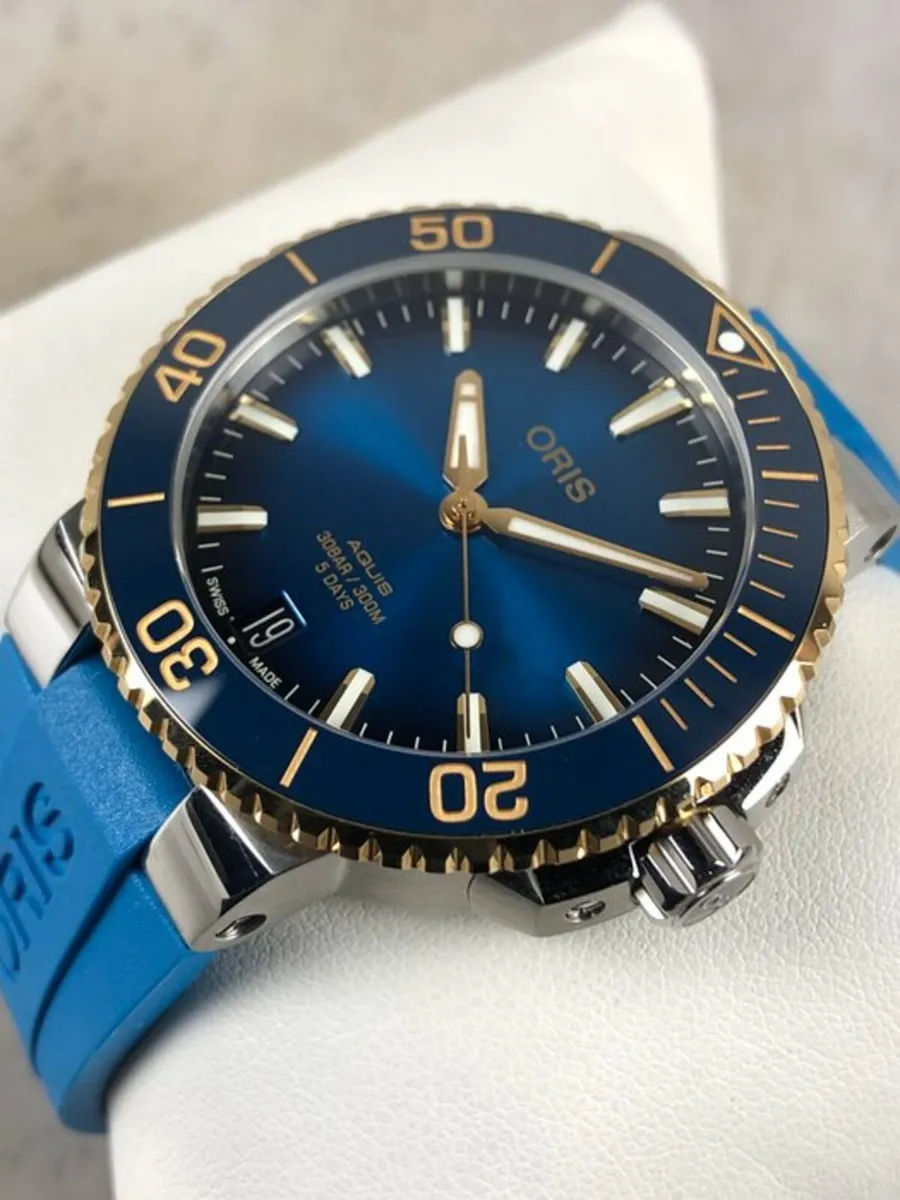 Oris Aquis Calibre 400 Blue/Gold – New Full Set - Image 3