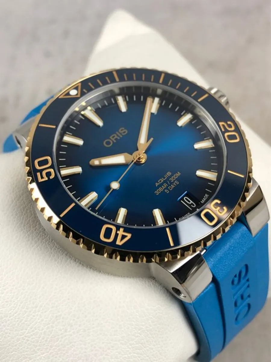 Oris Aquis Calibre 400 Blue/Gold – New Full Set - Image 4
