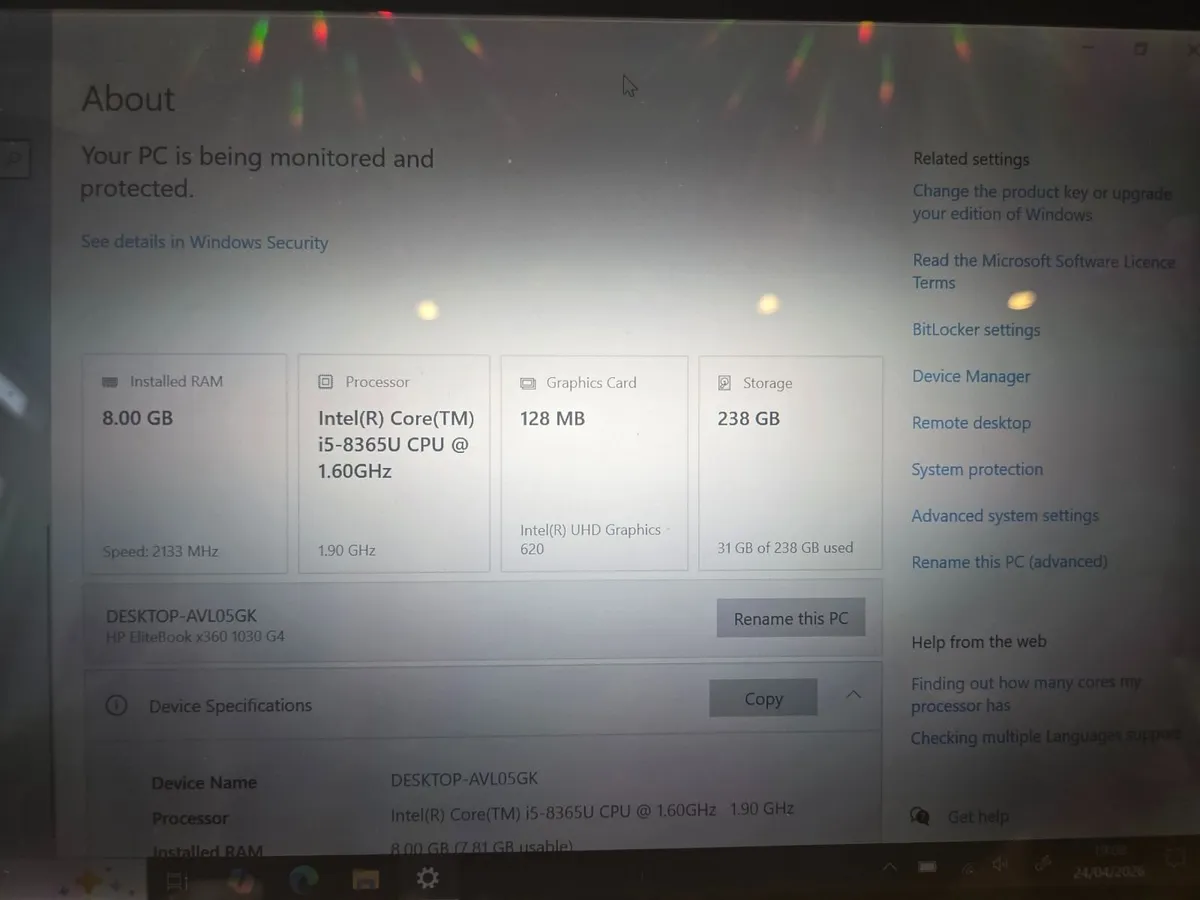 💻 HP EliteBook x360 1030 G4 – Touchscreen – i5 / - Image 4