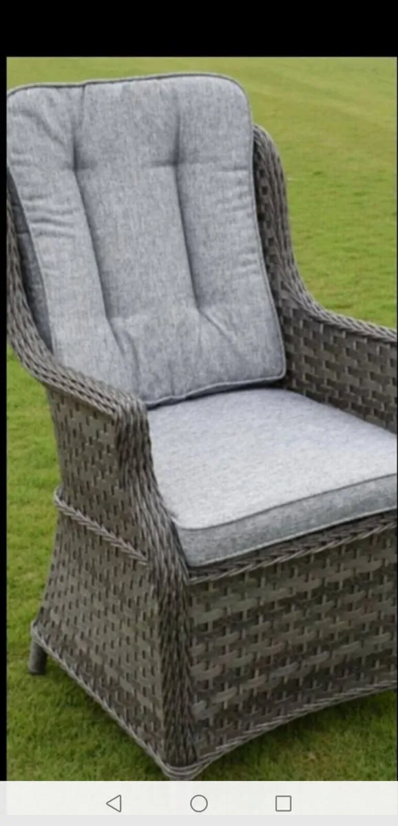 CLEARANCE** Brand New Dark Grey Rattan Bistro Set - Image 1