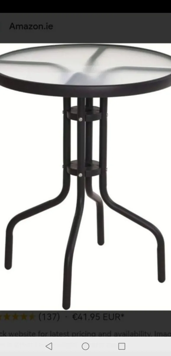 CLEARANCE** Brand New Dark Grey Rattan Bistro Set - Image 2