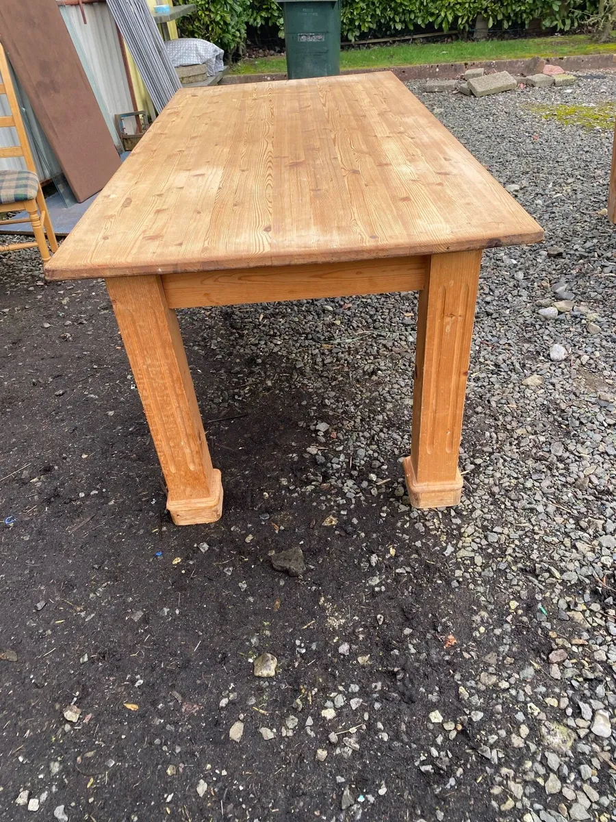 Rustic kitchen table - Image 4