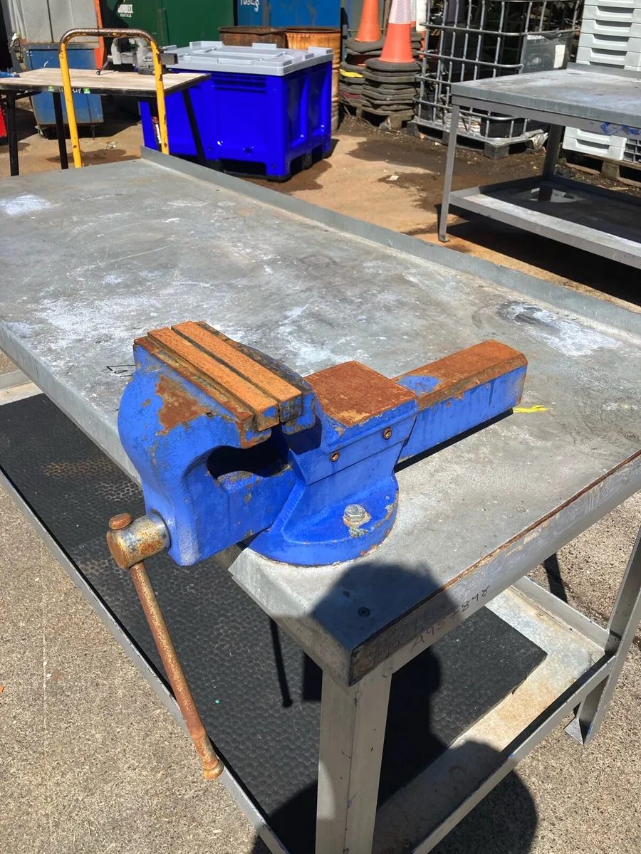 Galvanized work bench for sale - Image 3