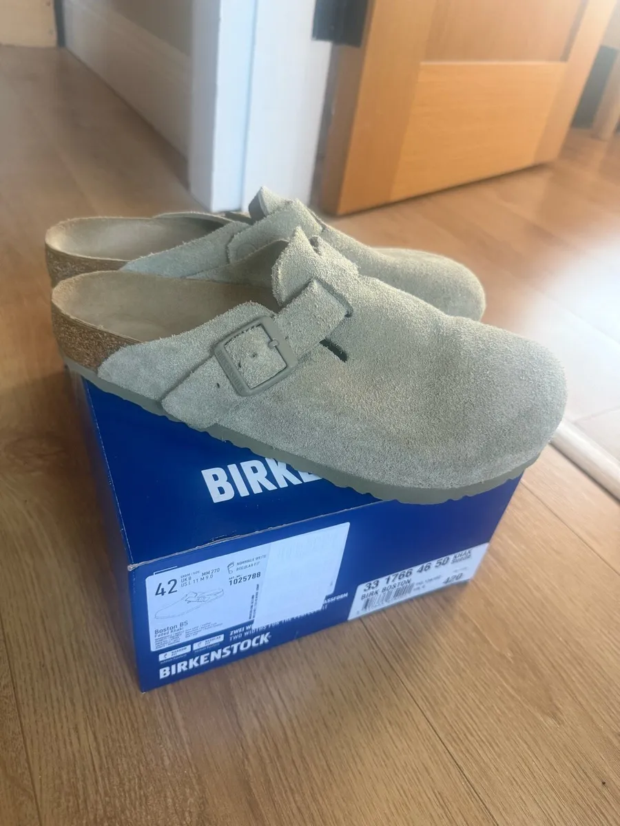 Birkenstock Boston Clogs - Khaki - EU 42 (UK 8) - Image 1