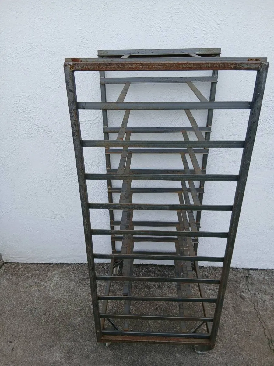 Steel Shelving unit On Castor Wheels - Image 2