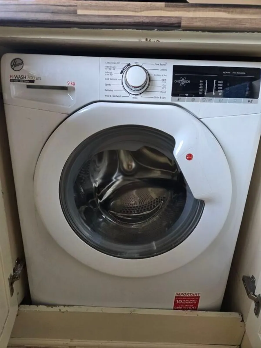 Washing Machine Hoover 9kg H Wash 300 Lite - Image 1