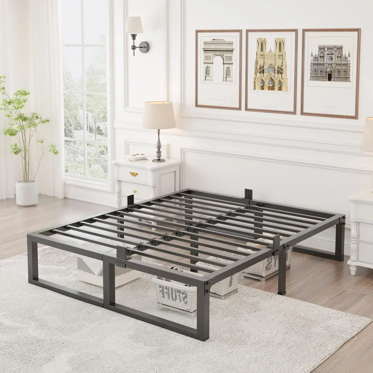 6ft Super King Bed Frame 180x200 cm - 36cm High - Image 2