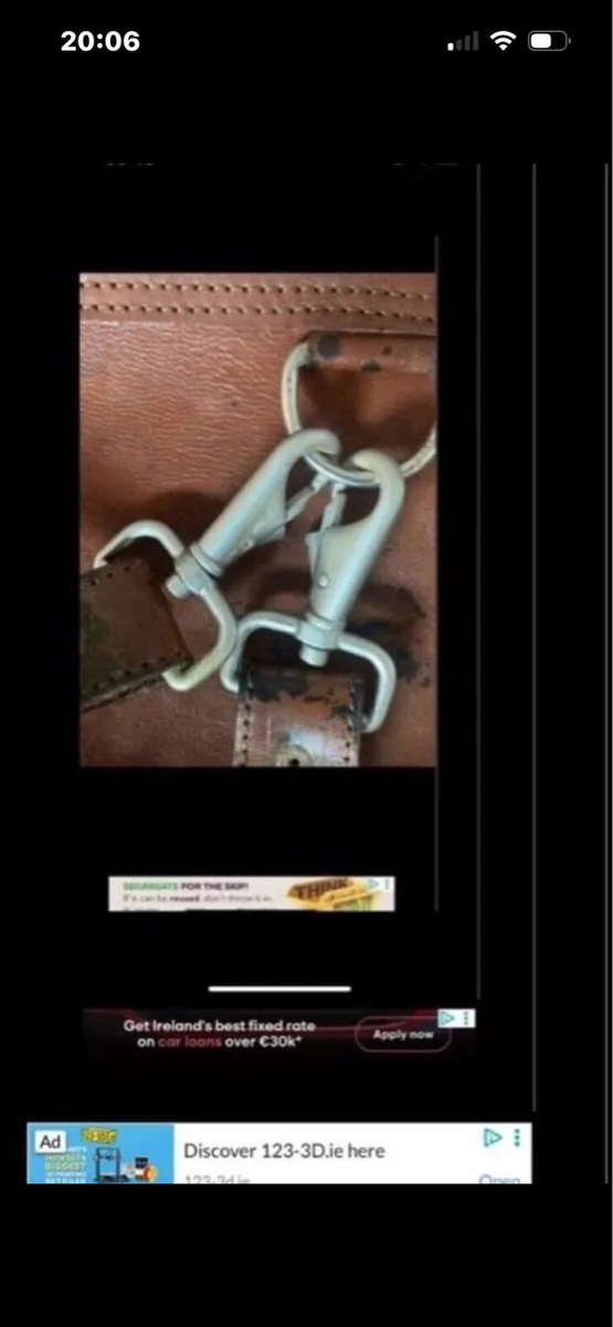 Extra Large Leather Messenger Bag - Image 4