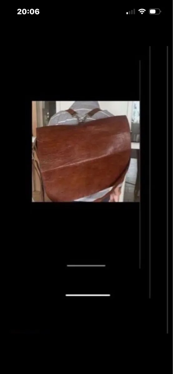 Extra Large Leather Messenger Bag - Image 1